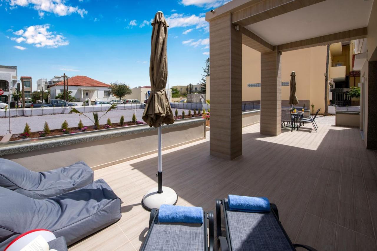 Luxury Villa Eva-Mari With Jacuzzi, 50M From The Beach Stalos Exterior photo
